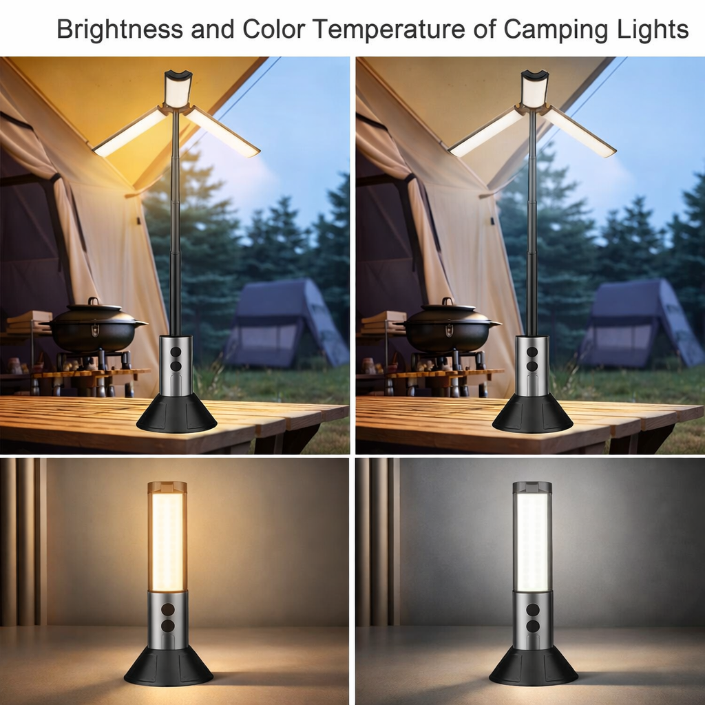 Super Bright Rechargeable LED Camping Light - Portable Outdoor Lantern